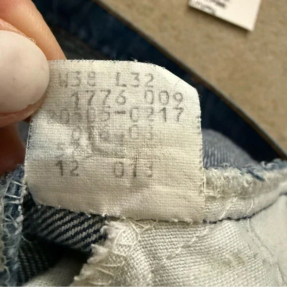 Vintage 1988 Levi’s 505 Orange Tab Straight Leg Jeans 38 X 32 USA